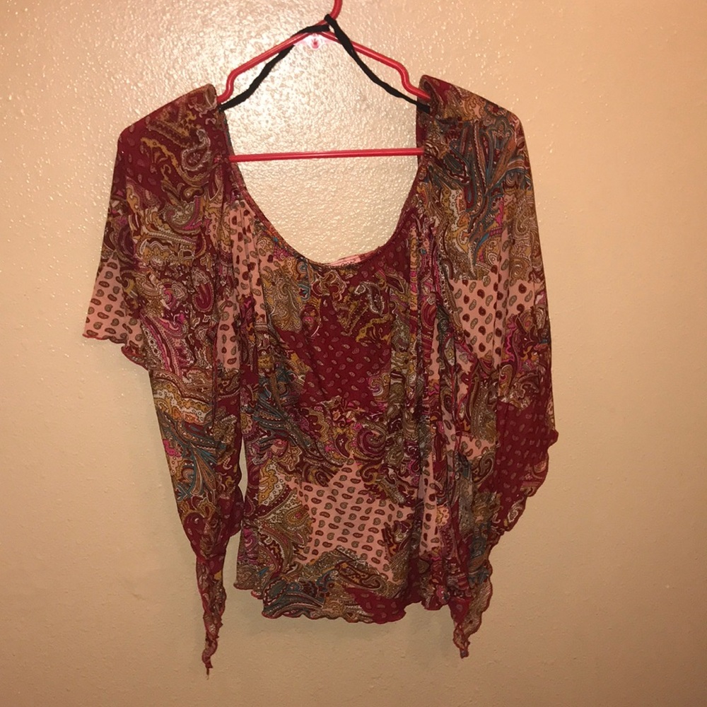 dressy paisley top